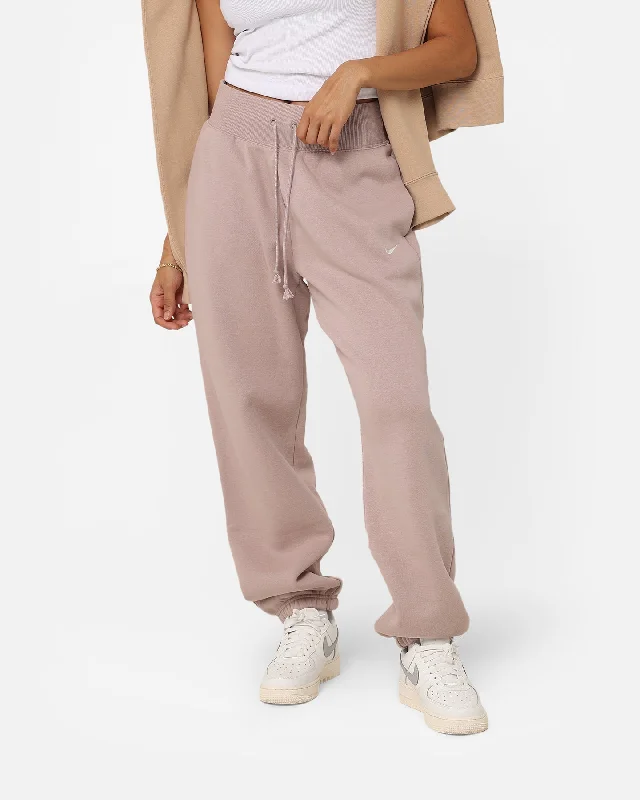 Nike Women's Nike Sportswear Phoenix Fleece High-Waisted Oversized Pants Diffused Taupe Trendy Printed Pants