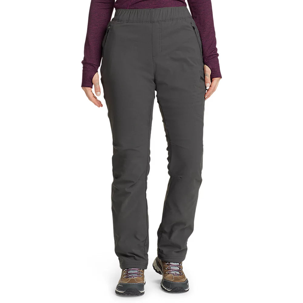 Women's Rainier Fleece-Lined Pull-On Pants Classic Bootcut Trousers