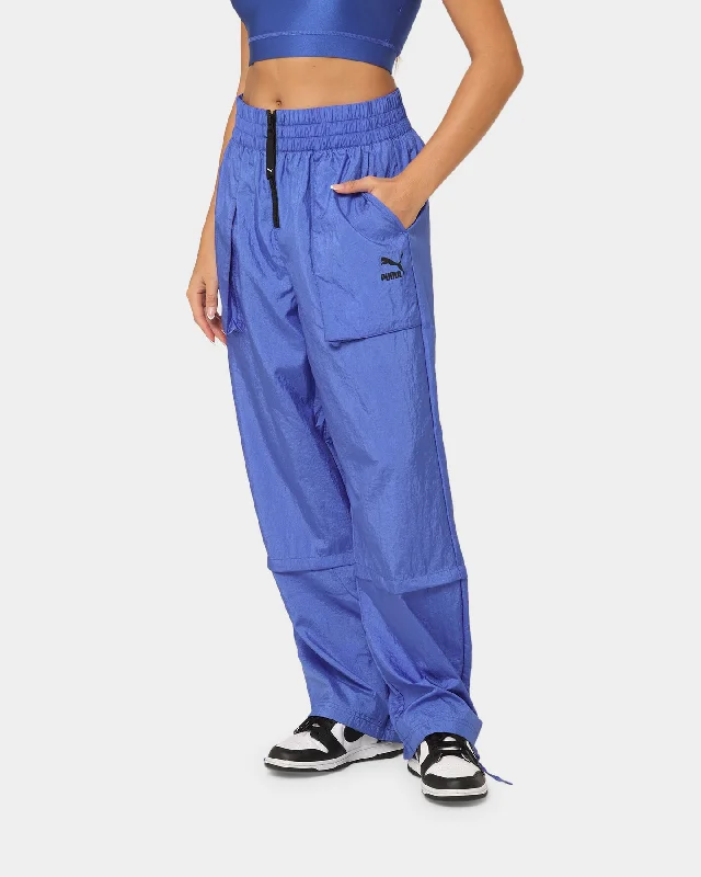 Puma Women's Dare To High Rise Woven Pants Royal Sapphire Elegant Trouser Pants