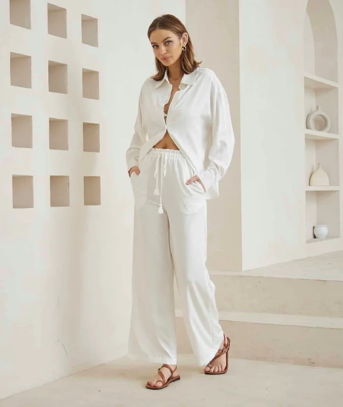 Luna Silky Pants Cozy Lounge Pants