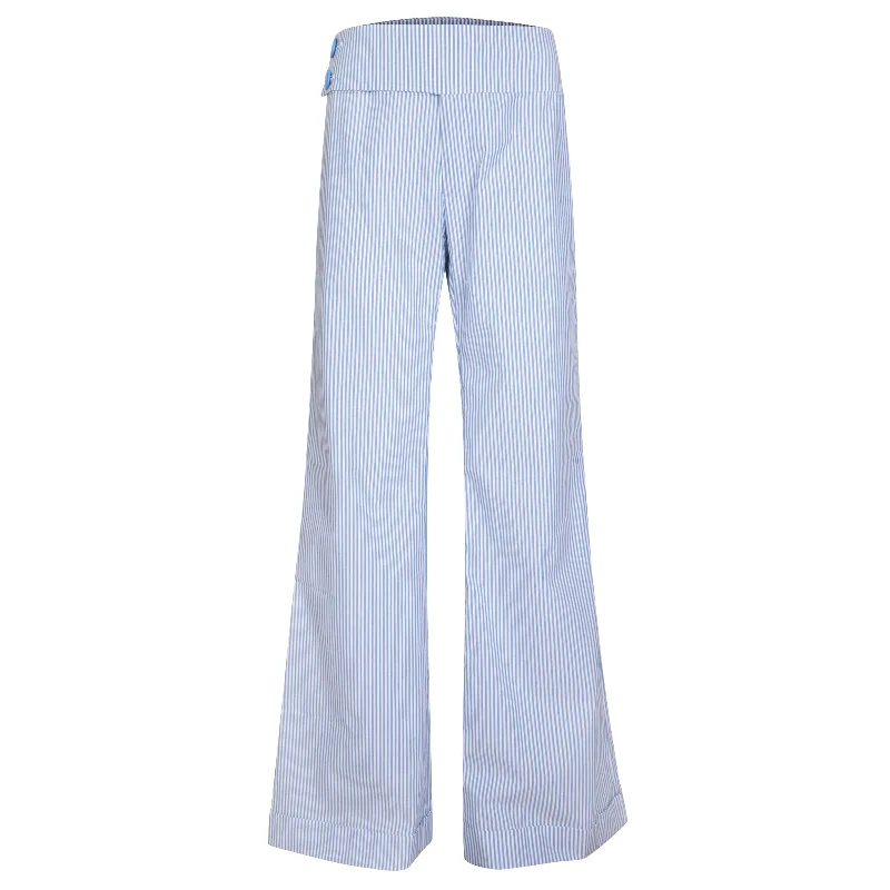 The West Village- Wide Leg Pant Blue Formal Stretch Pants