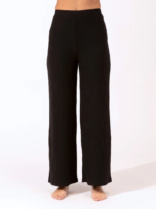 Sarina Rib Knit Pant Trendy Printed Pants