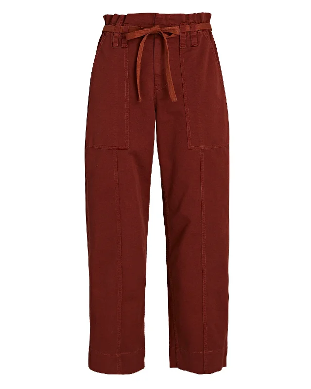 A.L.C. Augusta Belted Paperbag Cargo Pants Comfy Cargo Trousers