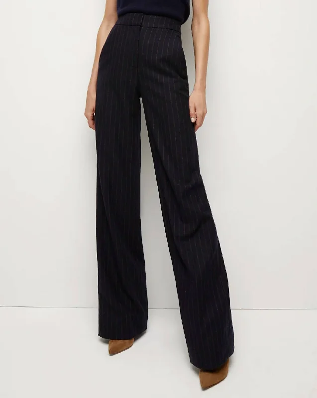 Tonelli Pant In Navy Multi Stylish Slim Trousers