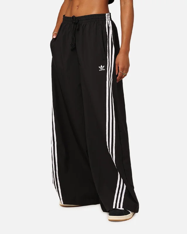 Adidas Women's Adilenium Oversized Track Pants Black Comfortable Jogging Pants