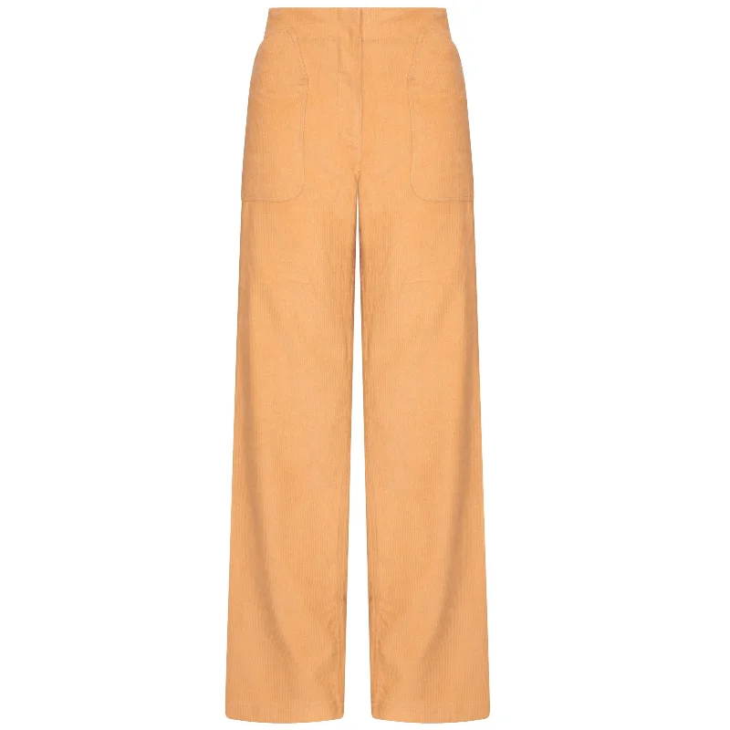 Melrose Cord Pant Sand Relaxed Casual Leggings