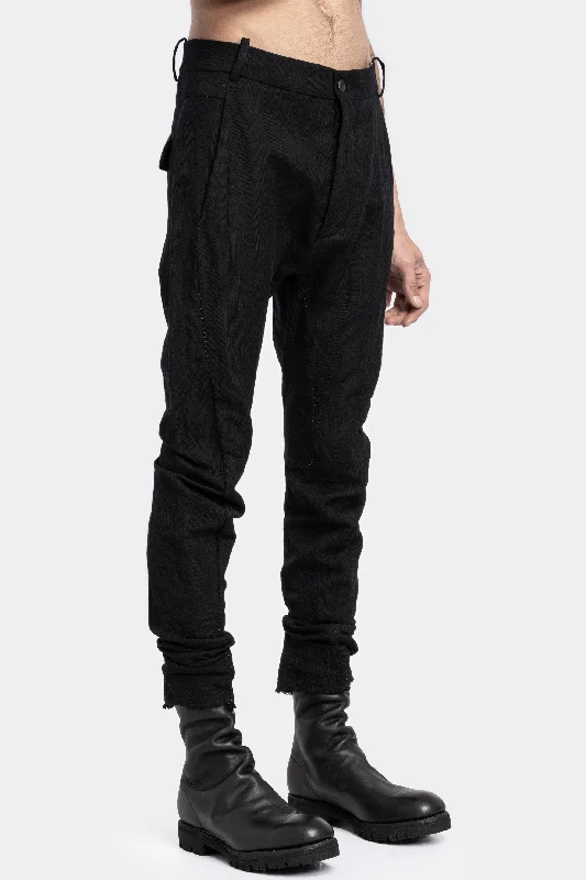 Metal thread suit pants Warm Wool Trousers