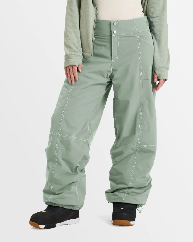 Womens Chloe Kim Snow Pants Trendy Wide-Legged Trousers