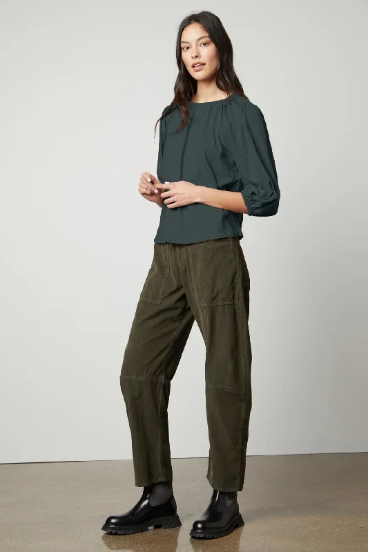 SUE CORDUROY PANT Chic Black Leggings