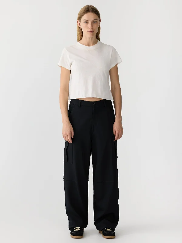 stretch twill cargo pant Wide-Legged Palazzos