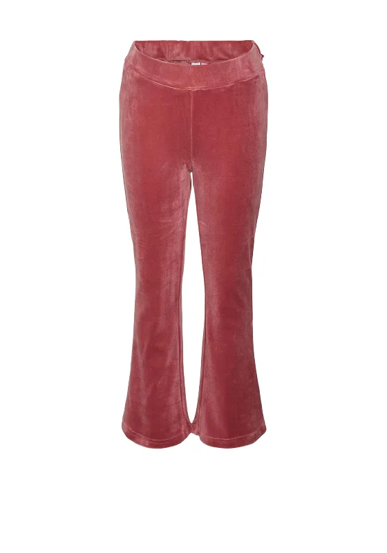 Vero Moda Girl Athena Velour Flare Pant, Dry Rose Classic Chino Pants