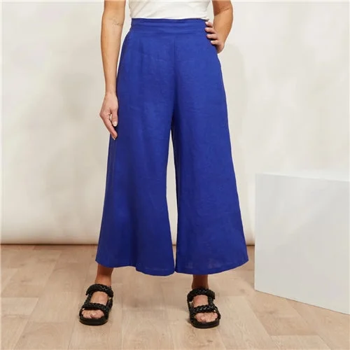 Eb & Ive Halcyon Crop Pant - Cobalt Fashionable Track Pants
