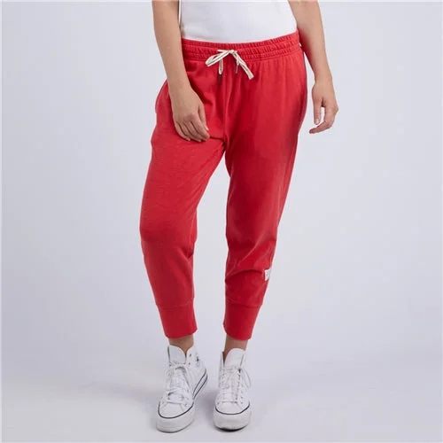 Elm Brunch Pants - Bittersweet Red Casual Lounge Pants
