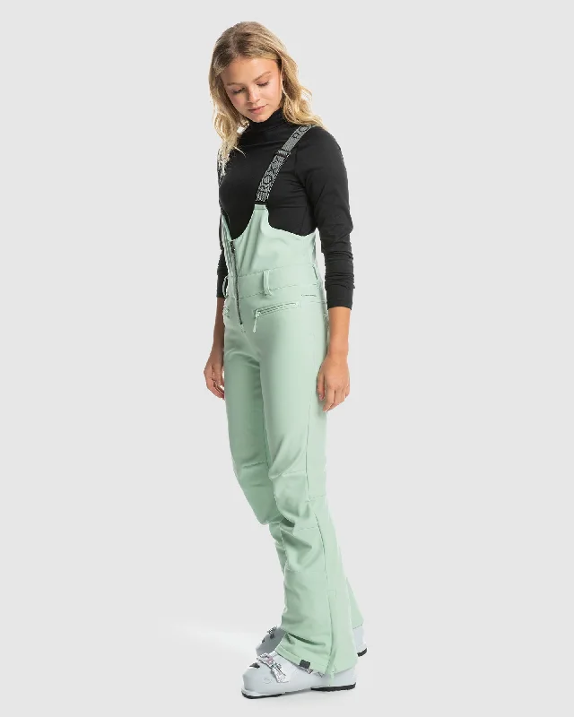 Womens Summit Technical Snow Bib Pants Chic Black Leggings