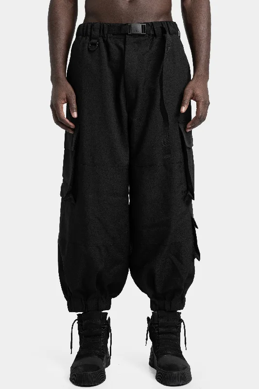 Belted oversized cargo pants Stretch Fit Pants
