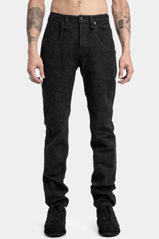 Rider pants, Washed black Elegant Palazzo Trousers