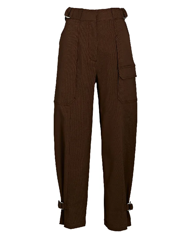 3.1 Phillip Lim Straight-Leg Twill Utility Pants Comfortable Denim Pants