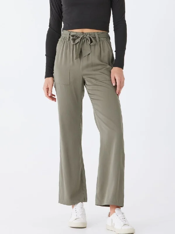 Gabrielle EcoVero Tie-Waist Pant Formal Stretch Pants
