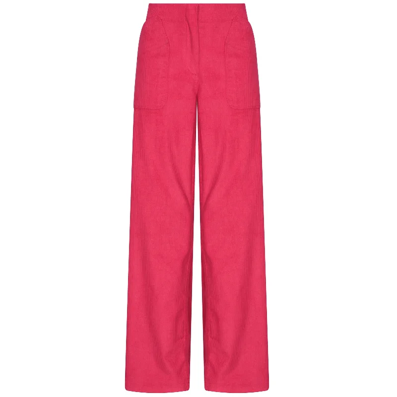 Melrose Cord Pant Red Trendy Work Pants