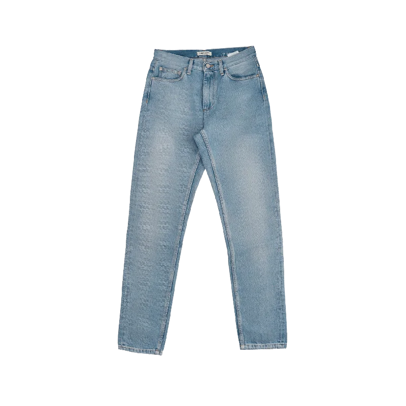 W Page Carrot Pant - Blue Light Soft Wool Pants