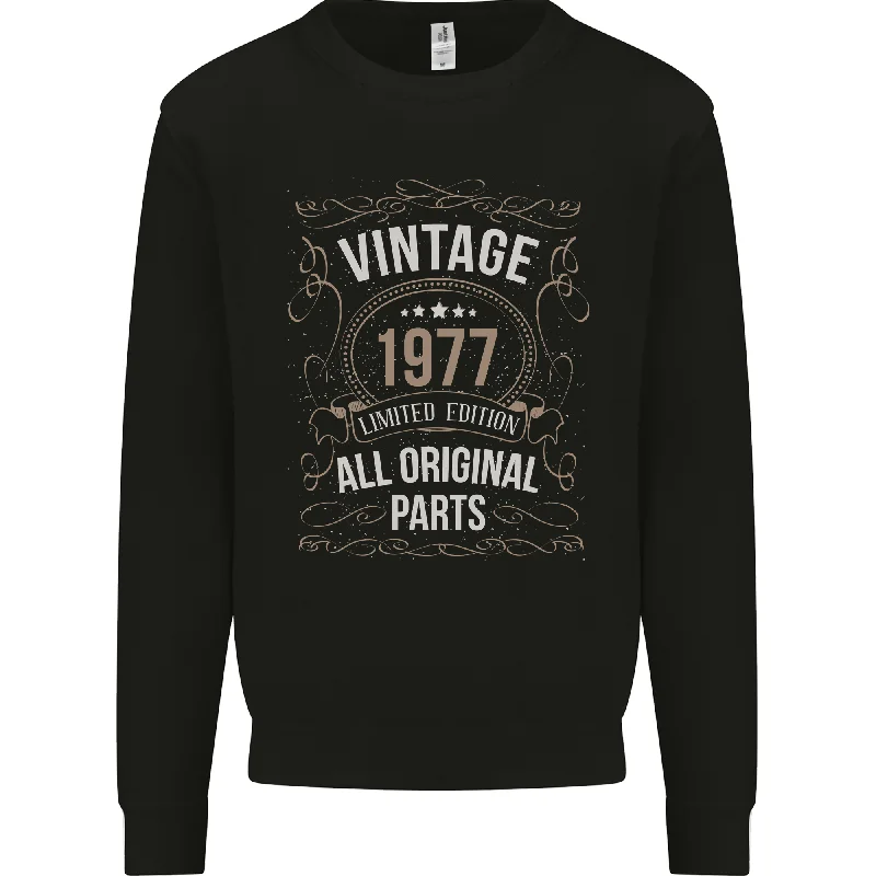 47th Birthday Limited Edition 1977 Mens Sweatshirt Jumper Hoodie with Print Artistic Unique 47th Birthday Limited Edition 1977 Mens Sweatshirt Jumper Hoodie with Print Artistic Unique
