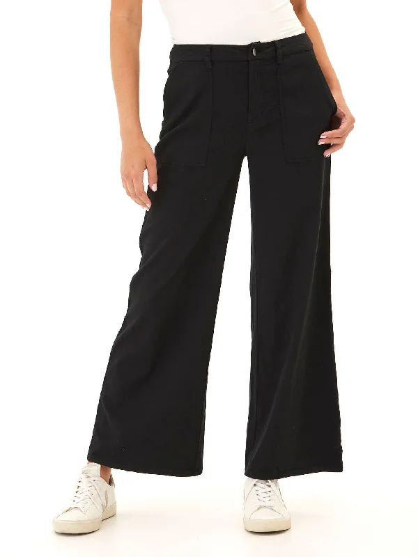 Pamela Stretch Twill Wide Leg Pant Classic Stretch Pants