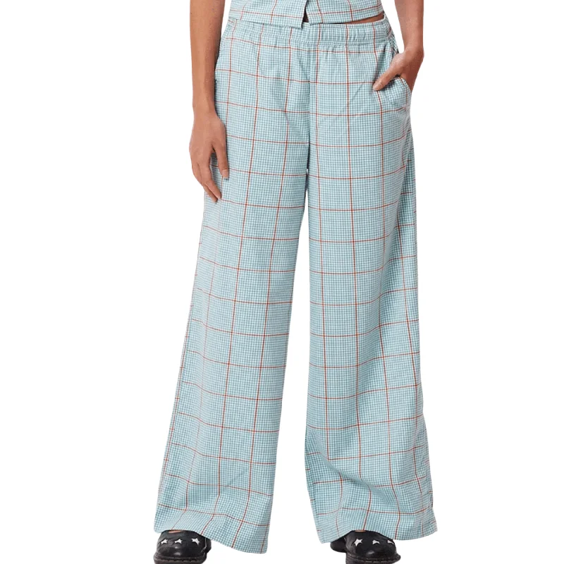 Yudo Plaid Pant - Turquoise Tonic Multi Comfy Athletic Pants