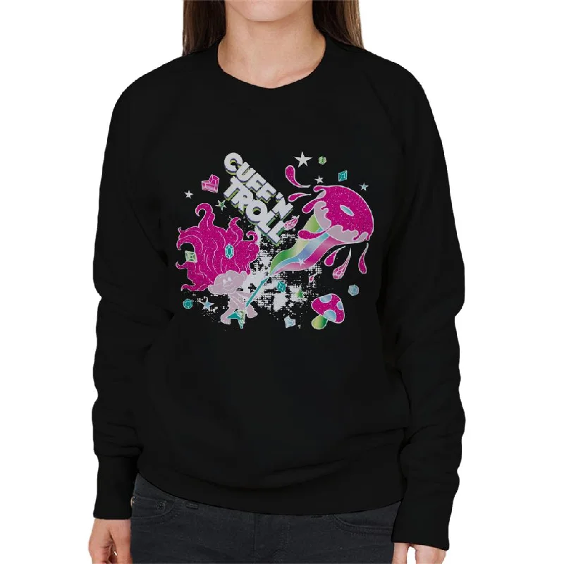 Trolls Cuff N Troll Women's Sweatshirt Hoodie with Pocket Utility Practical