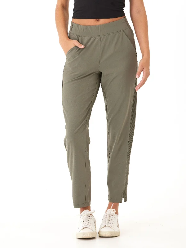 Leticia Performance Rib Mix Pant Casual Track Pants