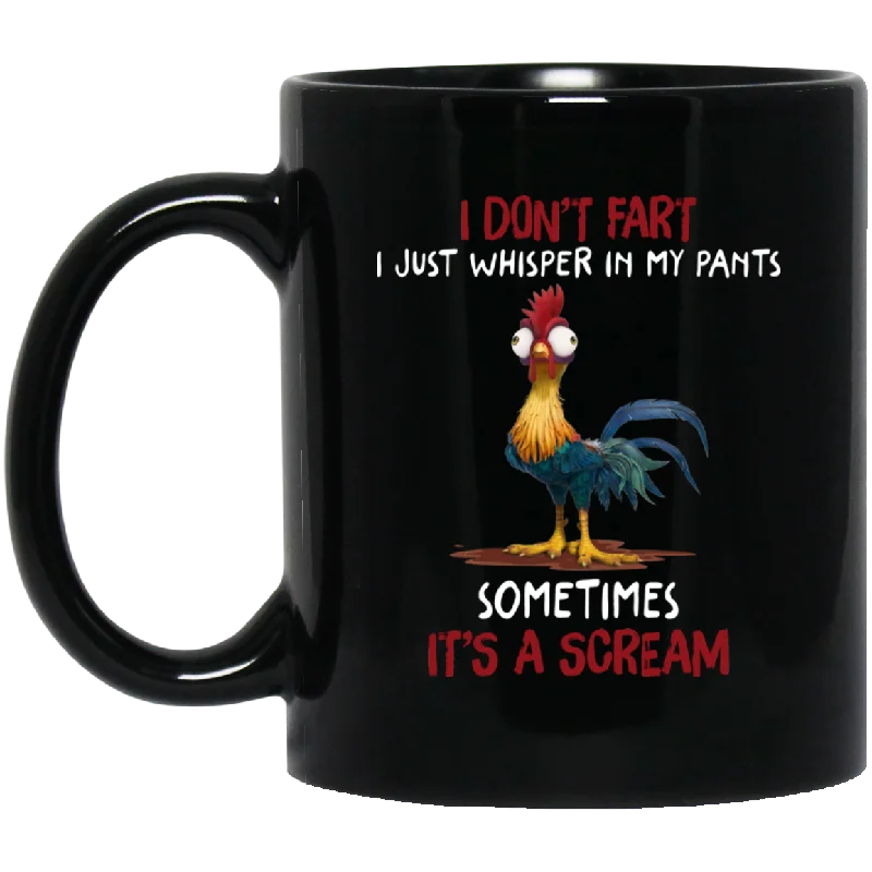 I Don't Fare I Just Whisper In My Pants Funny Rooster Mug Trendy Wide-Legged Trousers