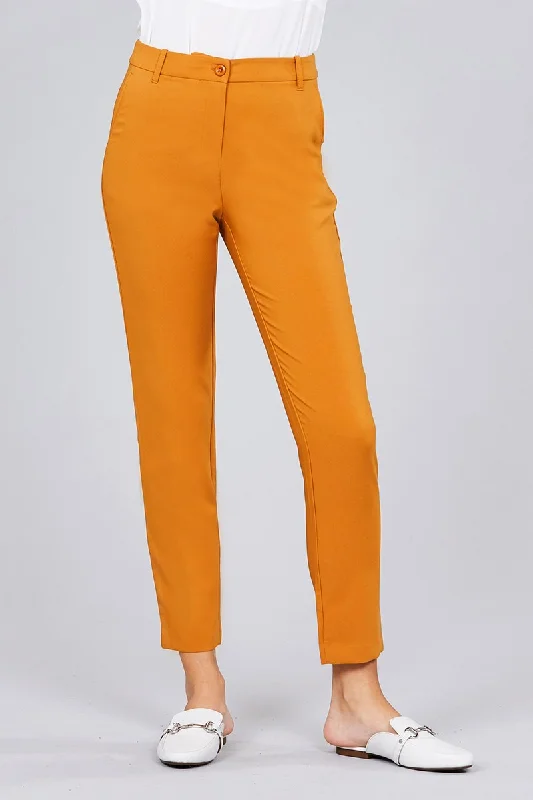 Seam Side Pocket Classic Long Pants Trendy Printed Pants