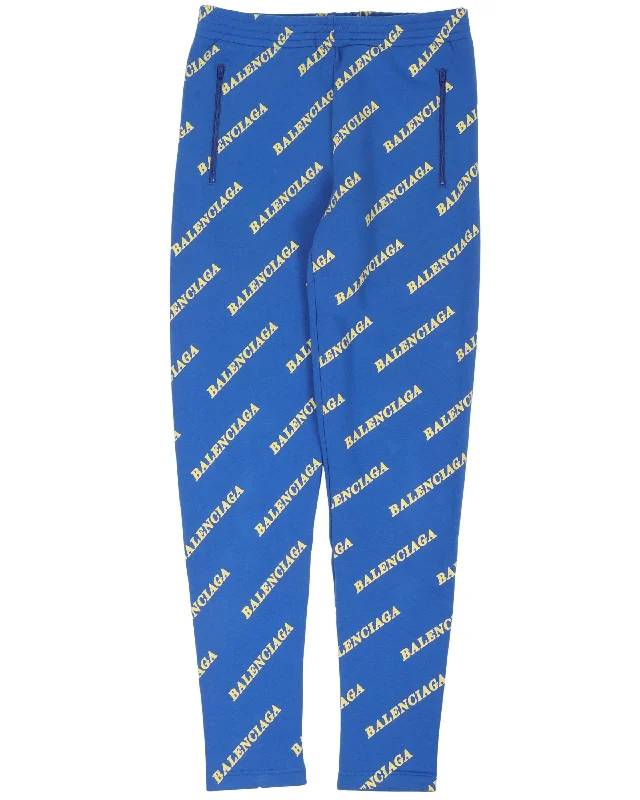 Monogram Logo Lounge Pants Soft Cotton Pants