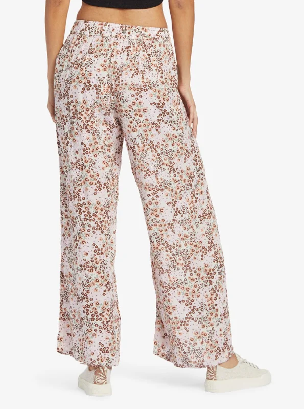 Roxy Women's "Midnight Avenue" Pants Stylish Elastic Waist Pants