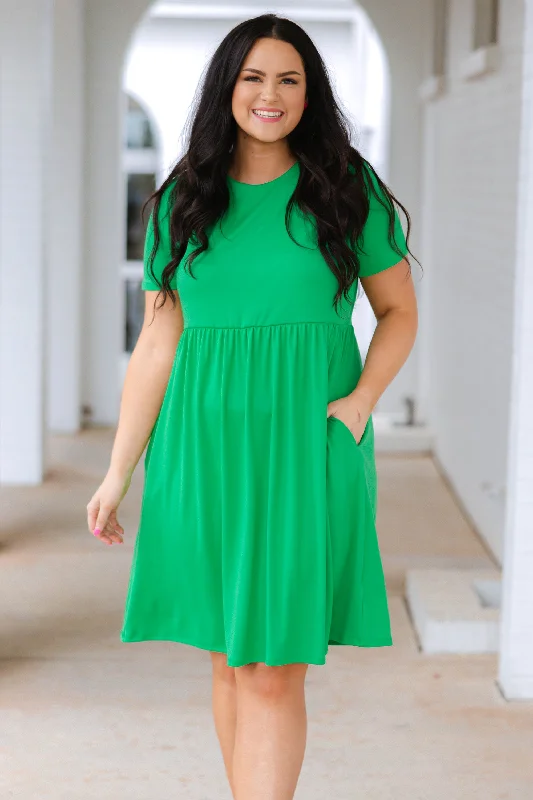 Be Careful With Me Dress, Kelly Green