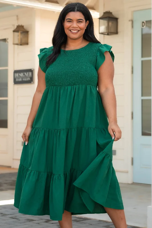 Our Sweet Memories Dress, Forest Green