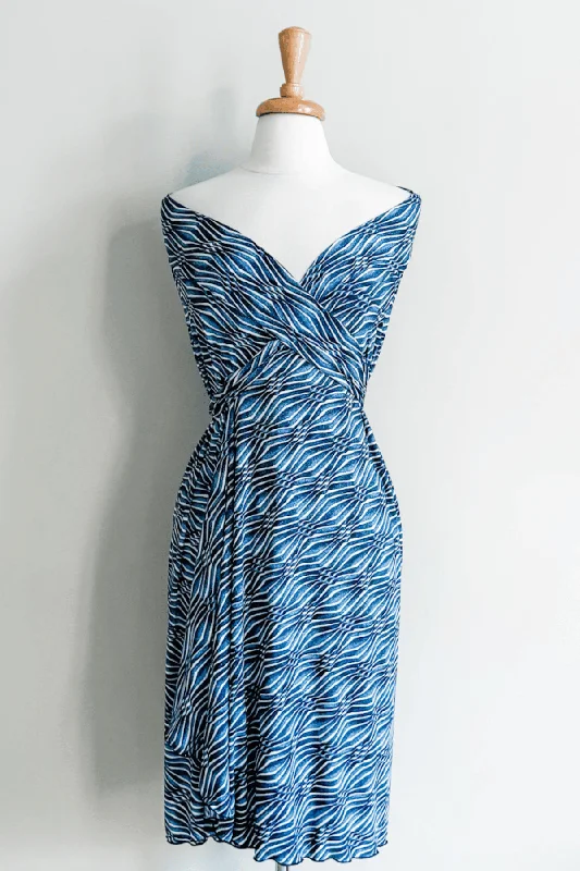 Blue Ikat Print