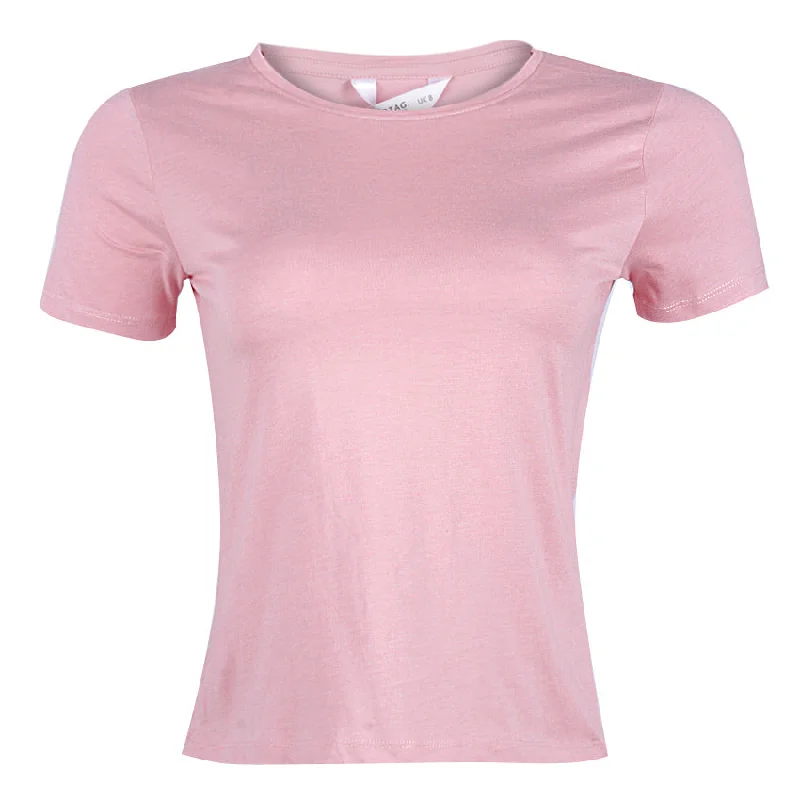 Casual T-Shirts Solid Color Striped Floral