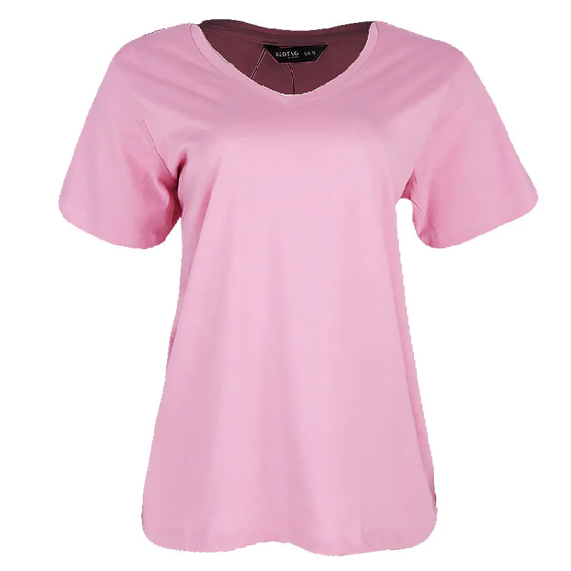 REDTAG Pale Pink Casual T-Shirt Elasticated Padded Insulated