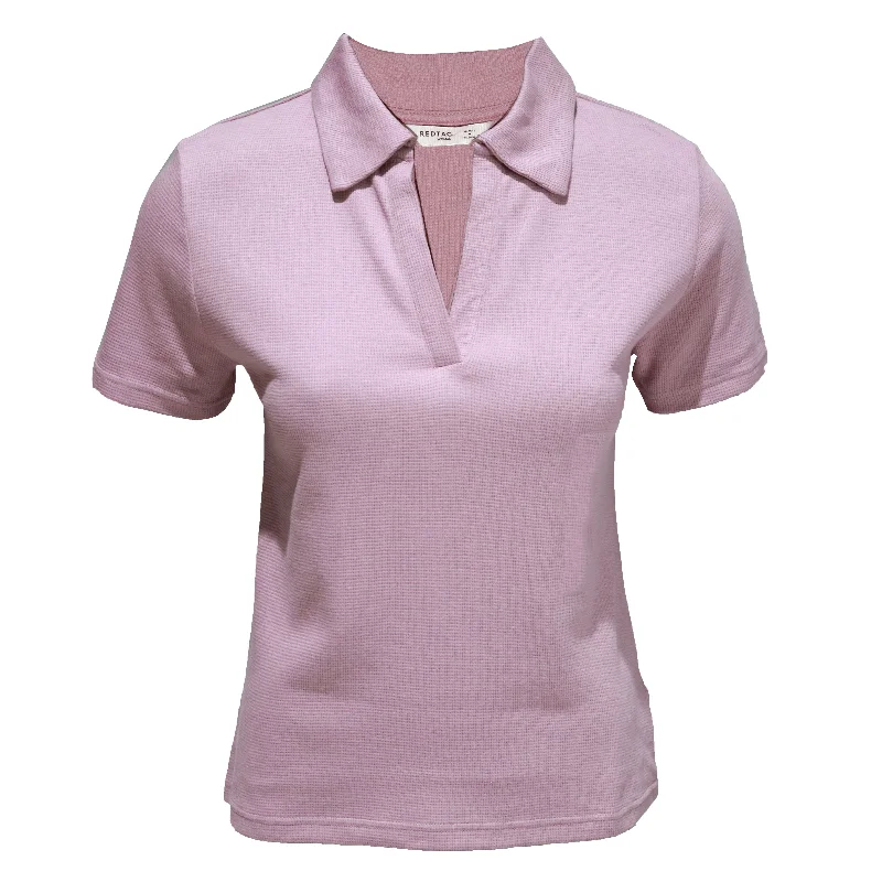 Mauve T-Shirt Collared Crew Neck Turtle Neck