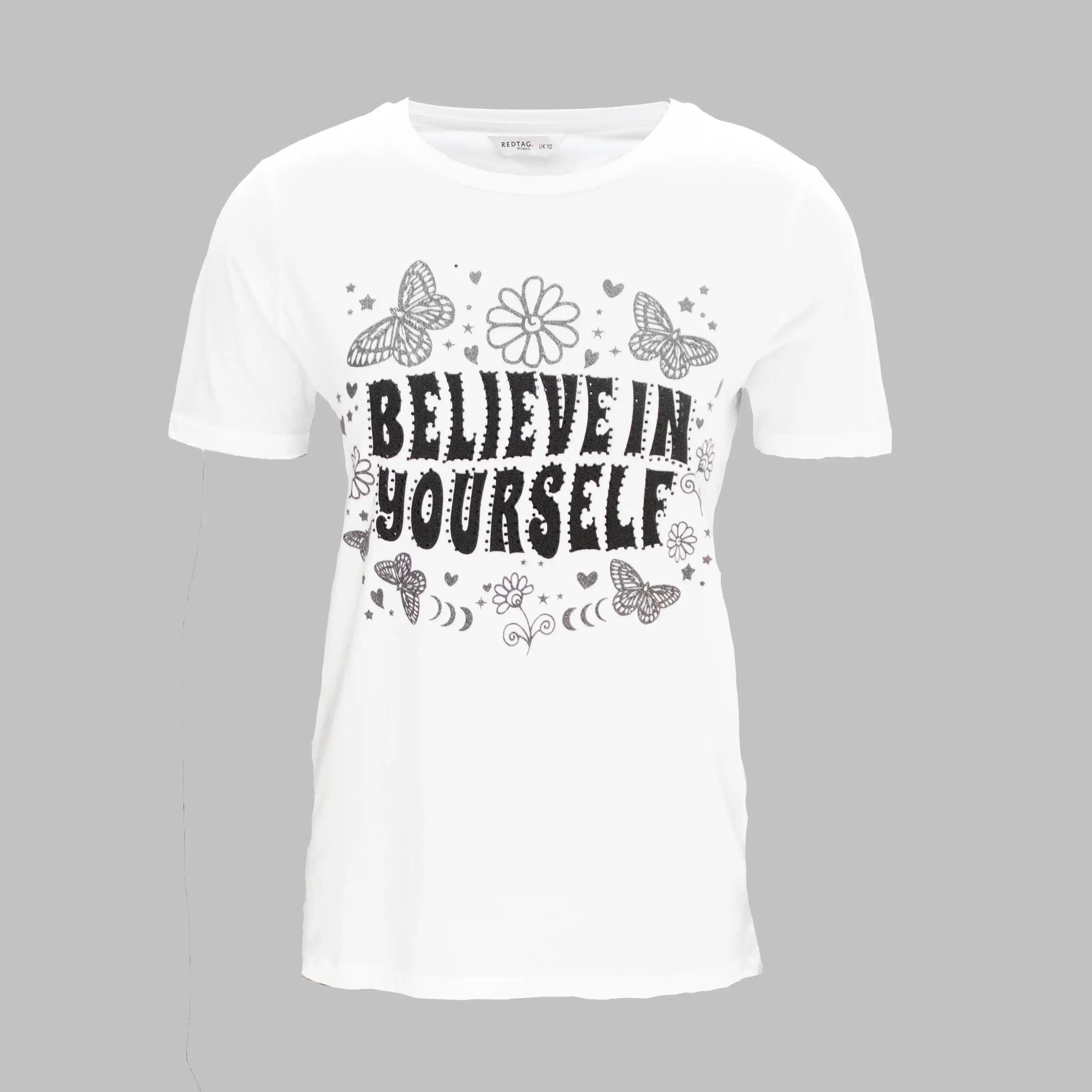Cream Embellished T-Shirt Front Pockets Side Pockets Patch Pockets