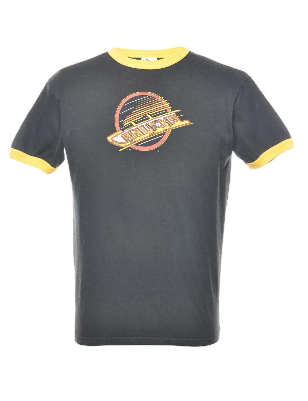 Black Ringer T-shirt - M Oversized T-Shirt Spandex breathable