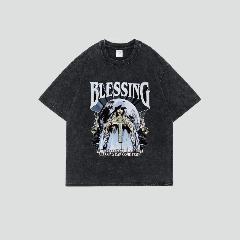 Blessing Tee Thin T-Shirt Open Front Quick Dry