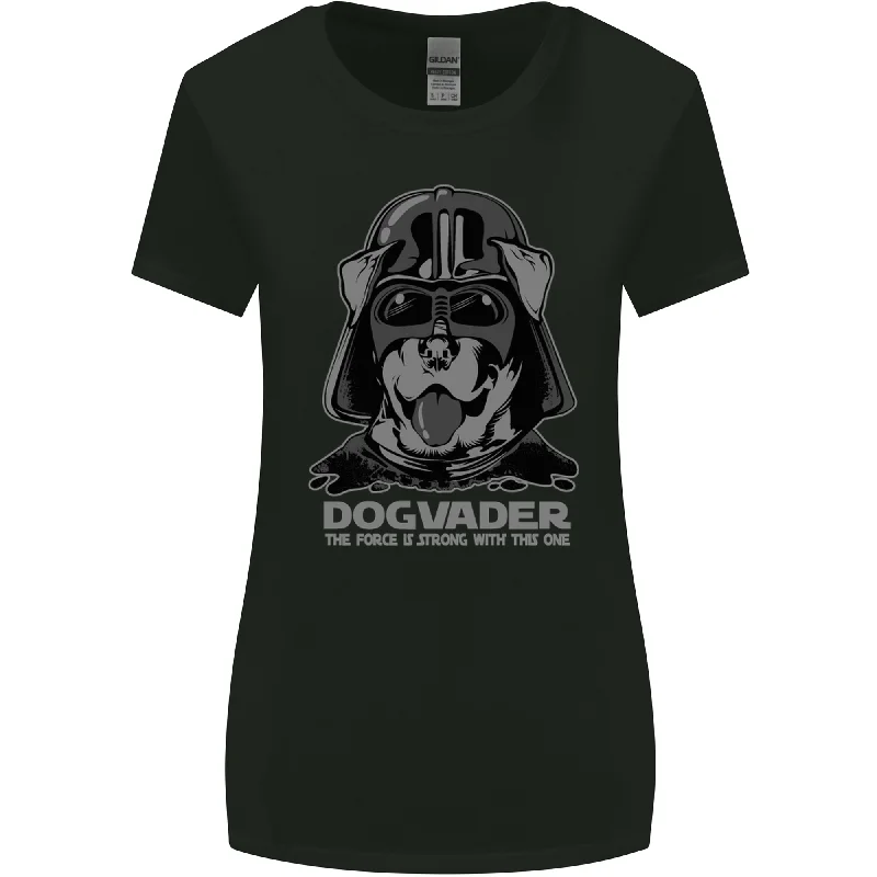Dogvader Funny Dog Parody K9 Puppy Womens Wider Cut T-Shirt Fashionable Trendy Casual