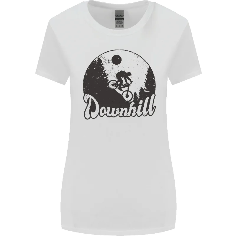 Downhill Mountain Biking Cycling MTB Bike Womens Wider Cut T-Shirt Hooded Caped Shawl Collar