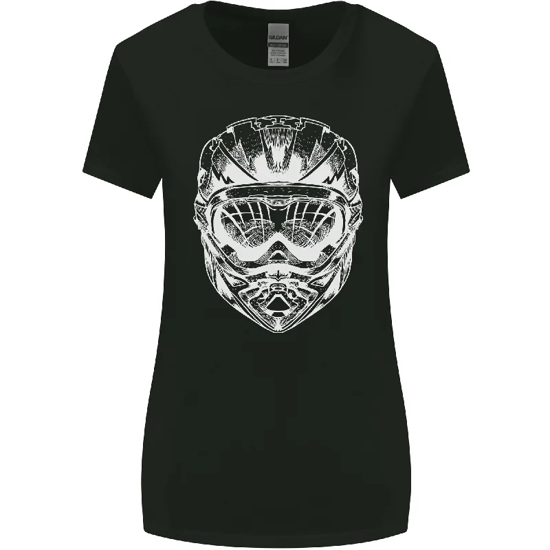 Downhill Mountain Biking Helmet DH MTB Womens Wider Cut T-Shirt Jersey Fabric Tulle Fabric Batik Fabric