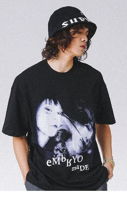 Embryo Made Tee Collared Crew Neck Turtle Neck
