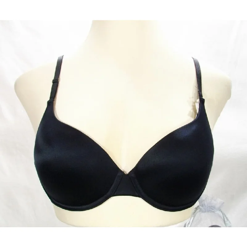Fine Lines RL026A Refined Convertible T-Shirt UW Bra 32D Black NWT Asymmetrical Pockets Print