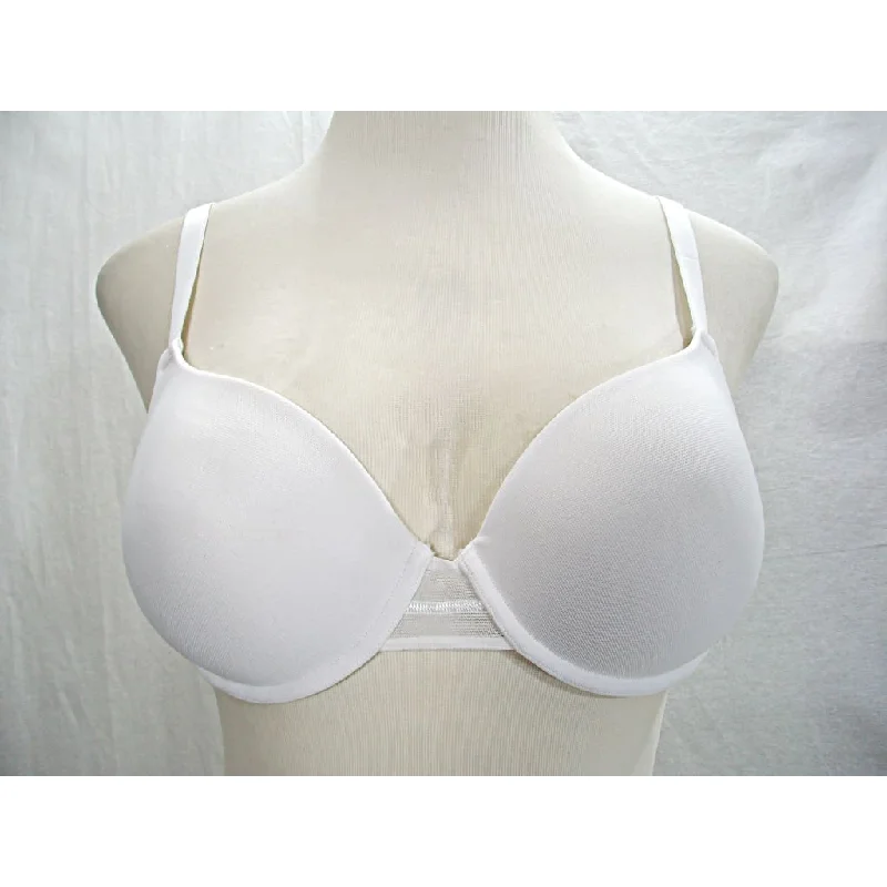 Hanes G344 Ultimate T-Shirt Push Up Underwire Bra 36D White Jersey Fabric Tulle Fabric Batik Fabric