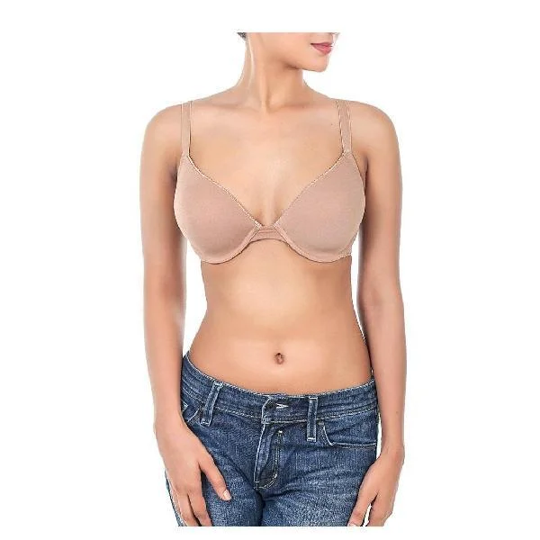 Lace Wings Lightly Padded T-Shirt Bra Striped Floral Plaid