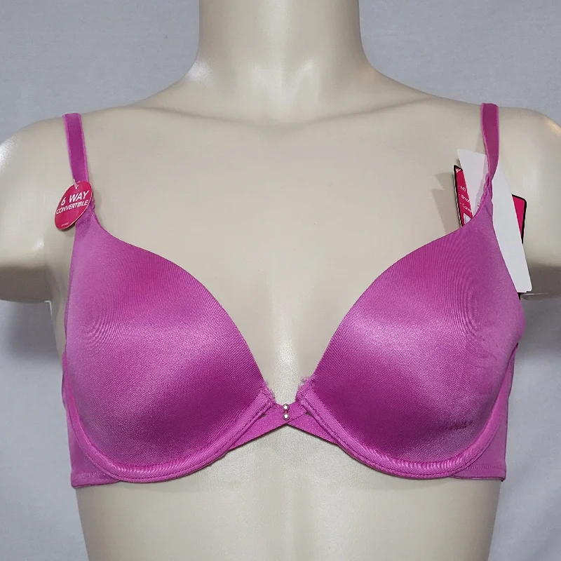 Lily Of France 2177100 Your Perfect T-Shirt UW Bra 36C Wild Orchid Pink NWT Machine Wash Dry Clean Hand Wash